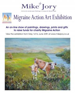 Raising funds for charity Migraine Action Art Exhibition Starts Today